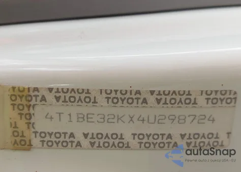 2004 Toyota Camry Le from USA, damaged, VIN 4T1BE32KX4U298724